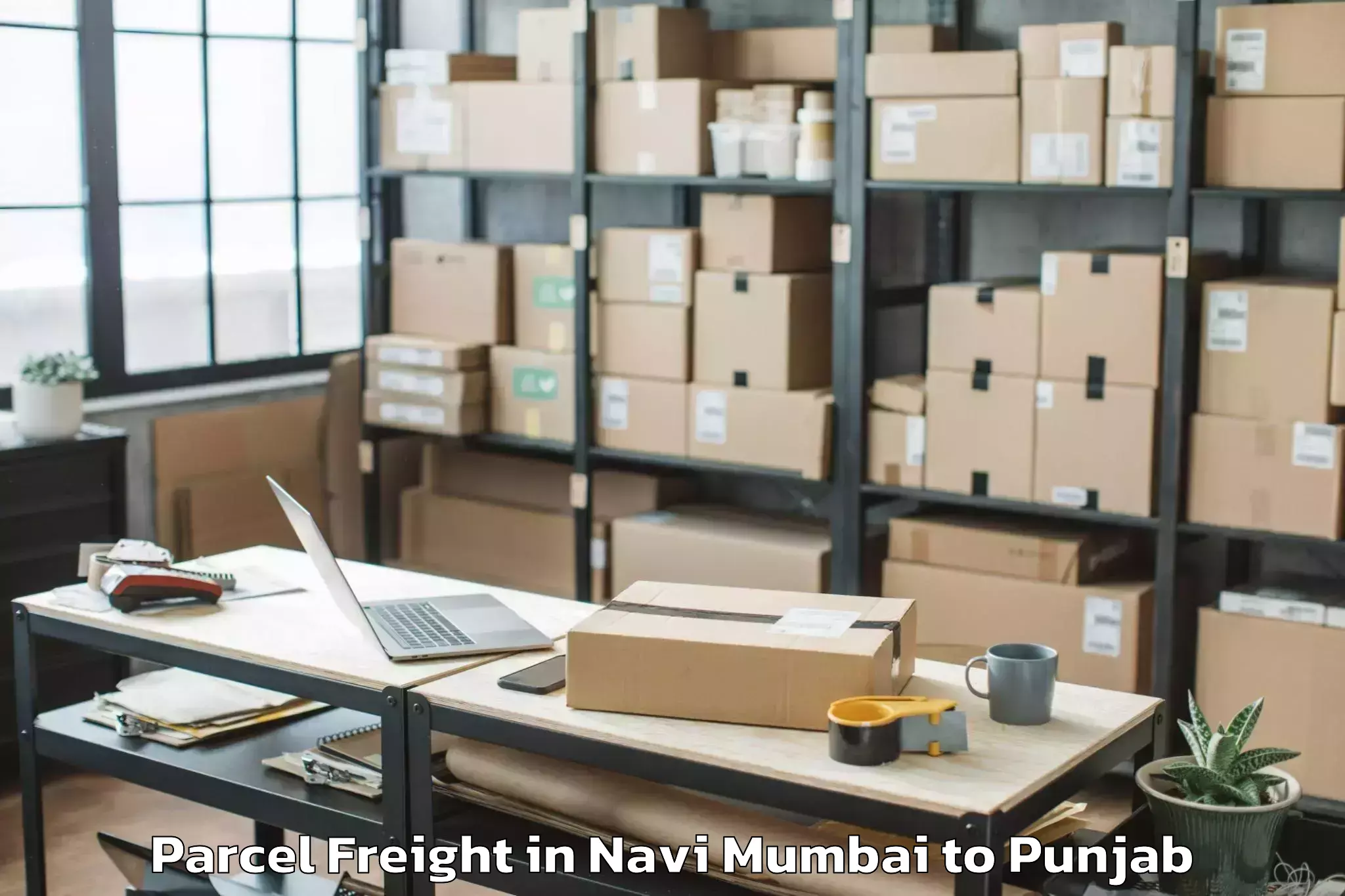 Reliable Navi Mumbai to Rayat Bahra University Kharar Parcel Freight